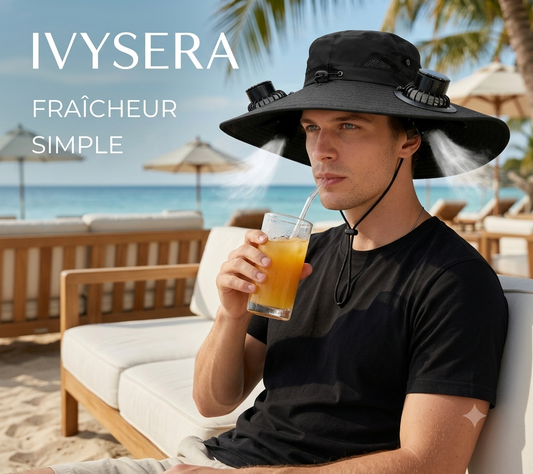 Chapeau ventilé pour l'été intelligent Anti-UV & Rechargeable